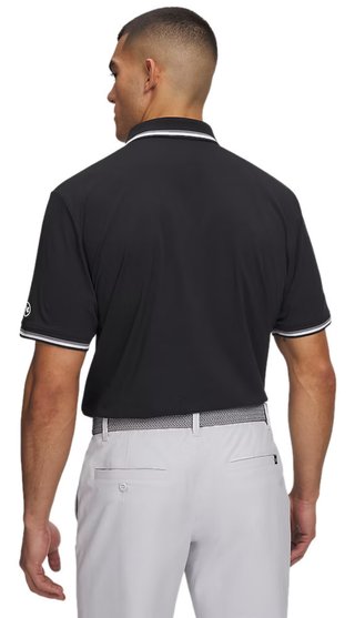 Under Armour ArmourDry Rib Herren Polo, schwarz