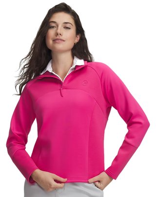 Under Armour UA Drive Midlayer 1/4 zip Damen Sweatshirt, pink