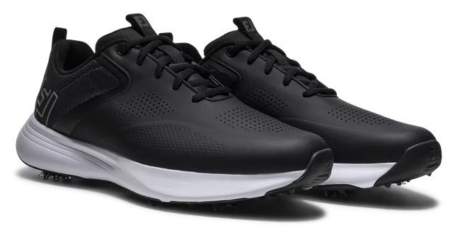FootJoy Qualifier Herren Golfschuhe, schwarz/weiß/grau