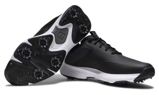 FootJoy Qualifier Herren Golfschuhe, schwarz/weiß/grau