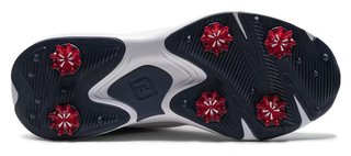 FootJoy Qualifier Herren Golfschuhe, weiß/blau/rot