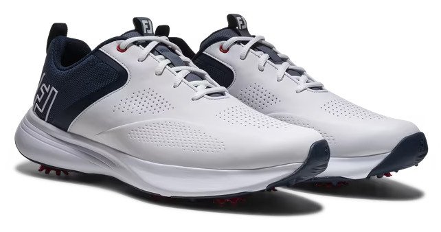 FootJoy Qualifier Herren Golfschuhe, weiß/blau/rot