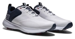 FootJoy Qualifier Herren Golfschuhe, weiß/blau/rot