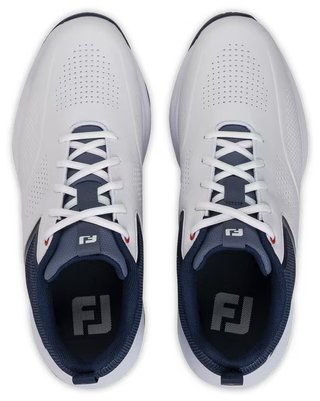 FootJoy Qualifier Herren Golfschuhe, weiß/blau/rot