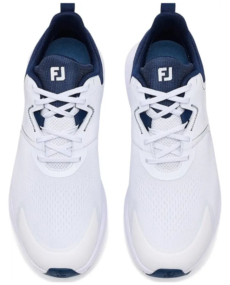 FootJoy Qmotion Herren Golfschuhe, weiß/marineblau