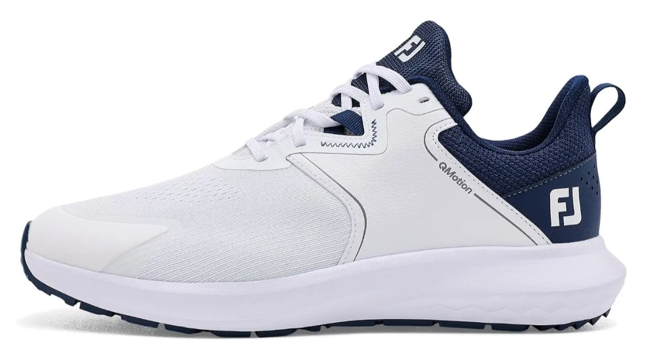 FootJoy Qmotion Herren Golfschuhe, weiß/marineblau
