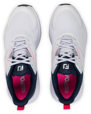 FootJoy Qmotion Damen Golfschuhe, weiß/blau/rosa