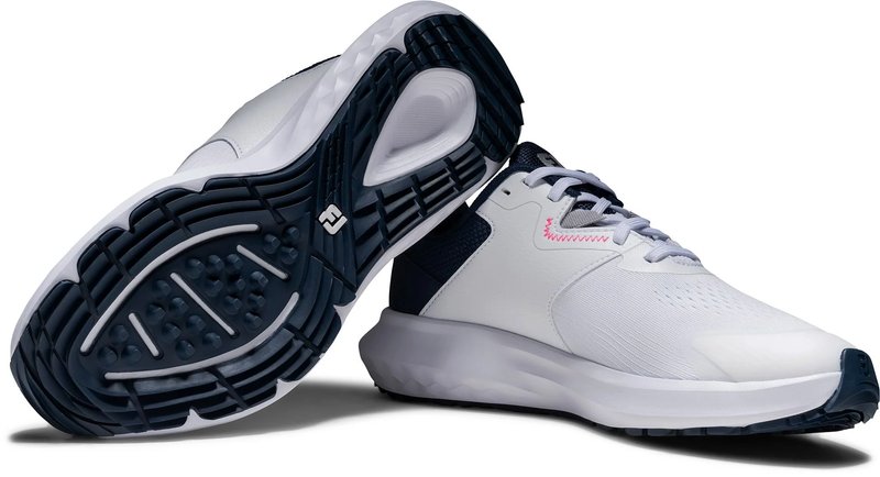 FootJoy Qmotion Damen Golfschuhe, weiß/blau/rosa