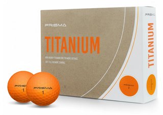 Masters Golf Prisma Titanium Golfbälle (12 Bälle), orange