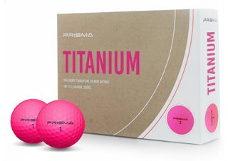 Prisma Titanium Golfbälle (12 Bälle), Pink