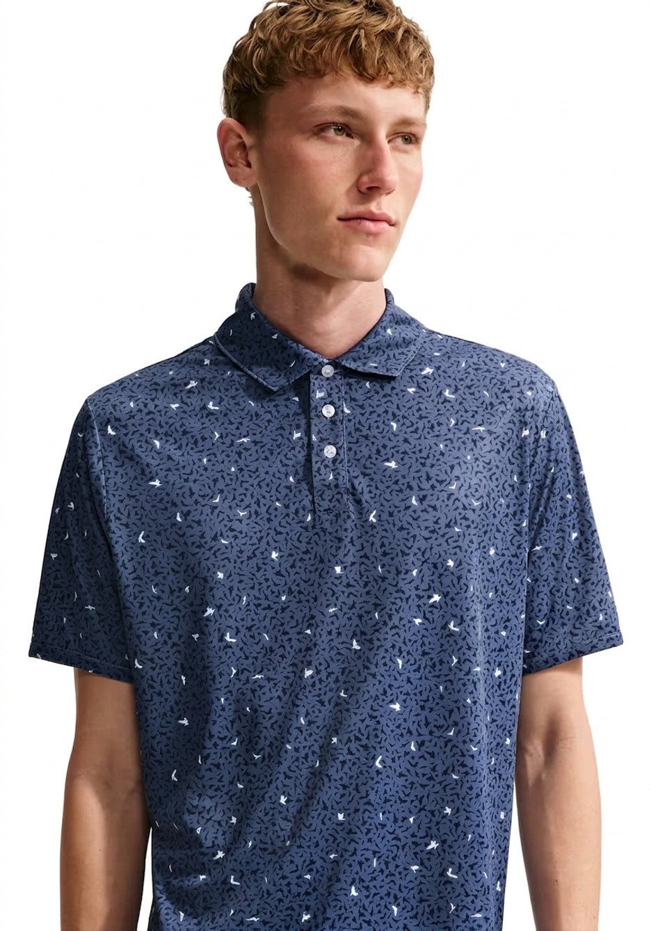 Nike Par Herren Polo, microprint birds