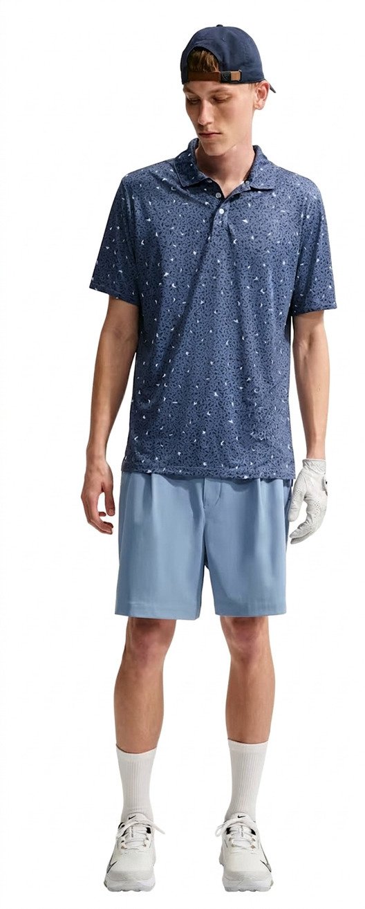 Nike Par Herren Polo, microprint birds