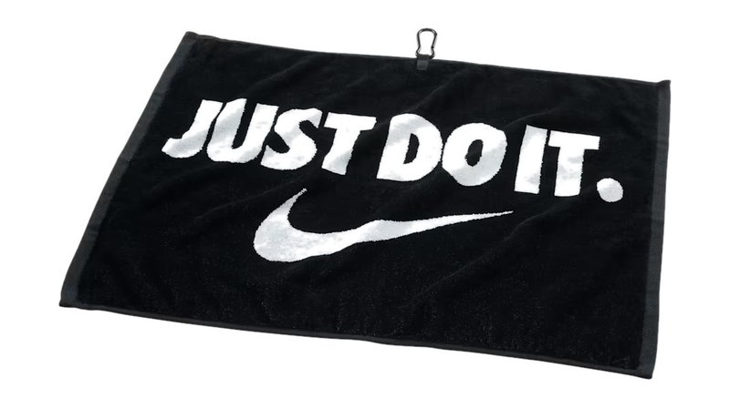 Nike Performance Golfhandtuch, schwarz/weiß