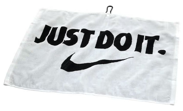 Nike Performance 2.0 Golfhandtuch, weiß/schwarz