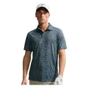 Nike Par Dri-FIT Grass Print Herren Polo, schwarz