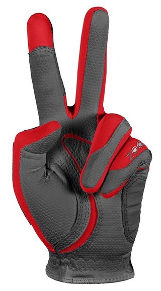 Zoom Weather Damen Handschuh, grau/rot (geöffnete Verpackung)