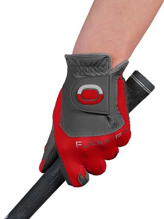 Zoom Weather Damen Handschuh, grau/rot (geöffnete Verpackung)