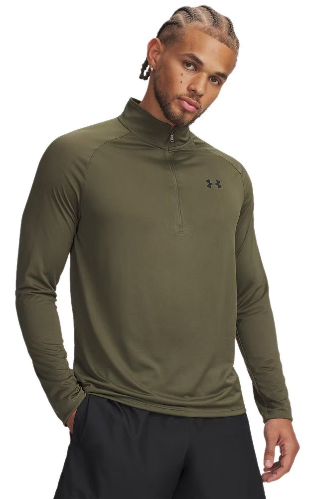 Under Armour Tech 2.0 1/2 Zip Herren T-Shirt, grün