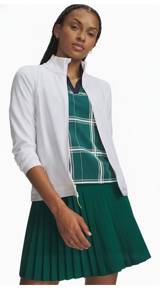 Under Armour Drive Lightweight Damen Sweatshirt, weiß/green citrone