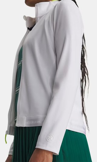 Under Armour Drive Lightweight Damen Sweatshirt, weiß/green citrone