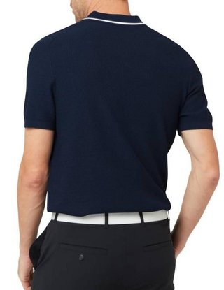 Callaway Textured sweater Herren Polo, peacoat