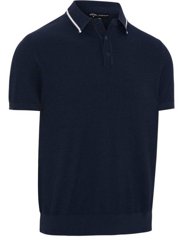 Callaway Textured sweater Herren Polo, peacoat