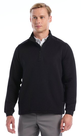 Callaway Chev Jacquard Herren Pullover, caviar