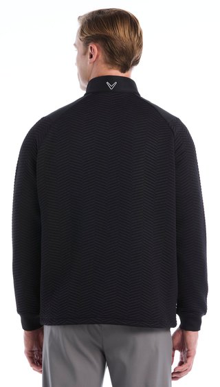 Callaway Chev Jacquard Herren Pullover, caviar