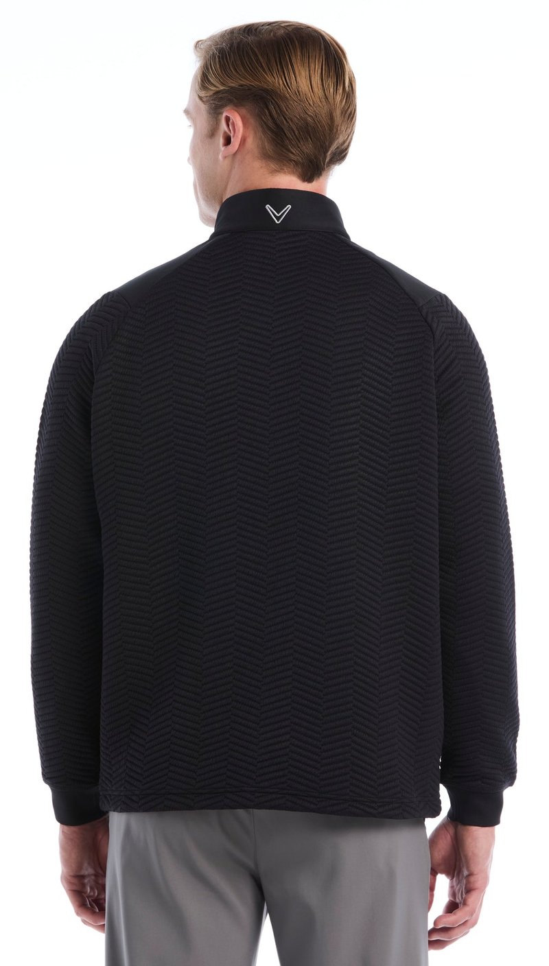Callaway Chev Jacquard Herren Pullover, caviar