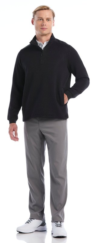 Callaway Chev Jacquard Herren Pullover, caviar