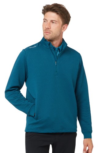 Callaway Chev Jacquard Herren Pullover, blue coral