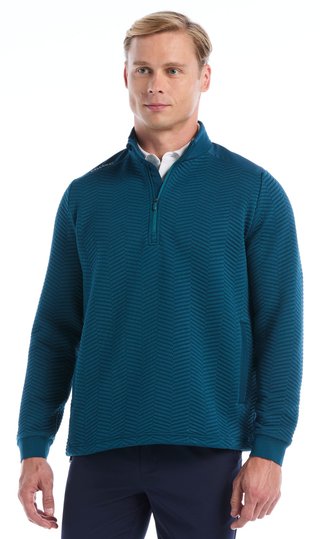 Callaway Chev Jacquard Herren Pullover, blue coral