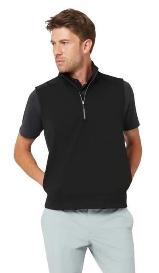 Callaway Lightweight 1/4-Zip Herren Weste, caviar