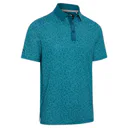 Callaway Confetti Tee Print Herren Polo, blue coral