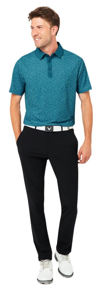 Callaway Confetti Tee Print Herren Polo, blue coral