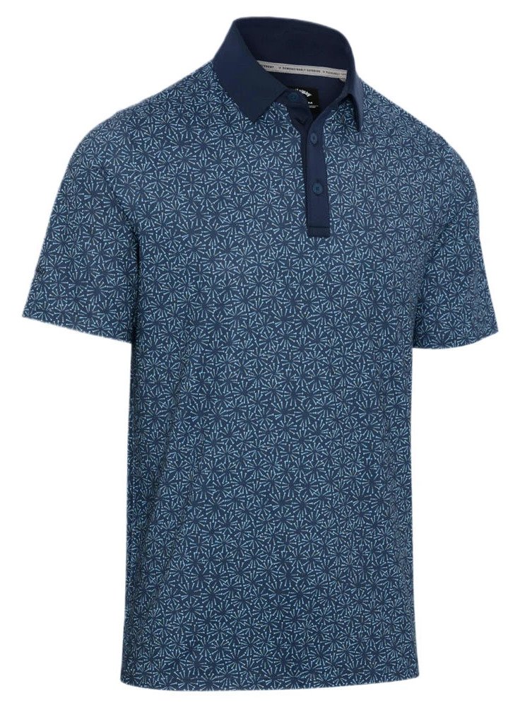 Callaway Confetti Tee Print Herren Polo, peacoat