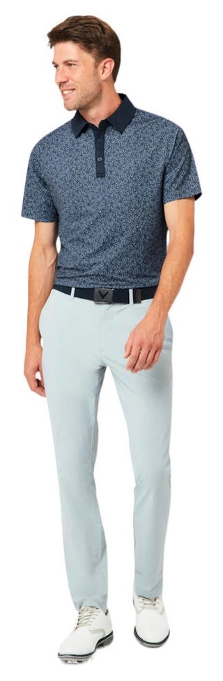 Callaway Confetti Tee Print Herren Polo, peacoat