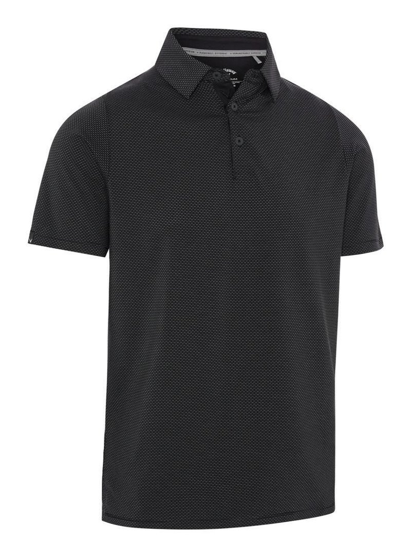 Callaway Emea Two-Tone Geo Herren Polo, caviar