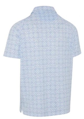 Callaway Printed Fractal Chev Herren Polo, weiß
