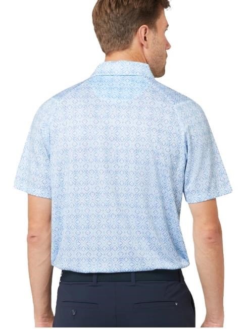 Callaway Printed Fractal Chev Herren Polo, weiß