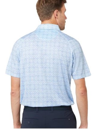 Callaway Printed Fractal Chev Herren Polo, weiß