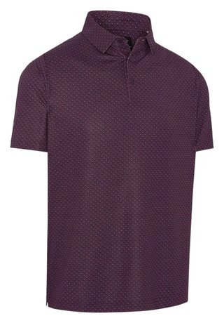 Callaway Trademark Golf Printed Herren Polo, italian plum