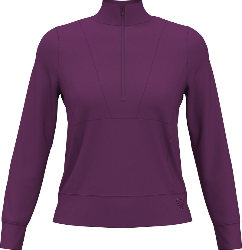 Callaway 1/2 Zip Soft Touch Damen Sweatshirt, gloxinia