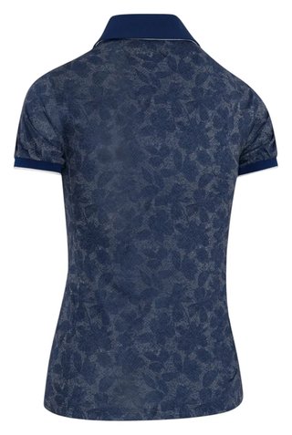 Callaway Rib Tim Printed Damen Polo, blue depths