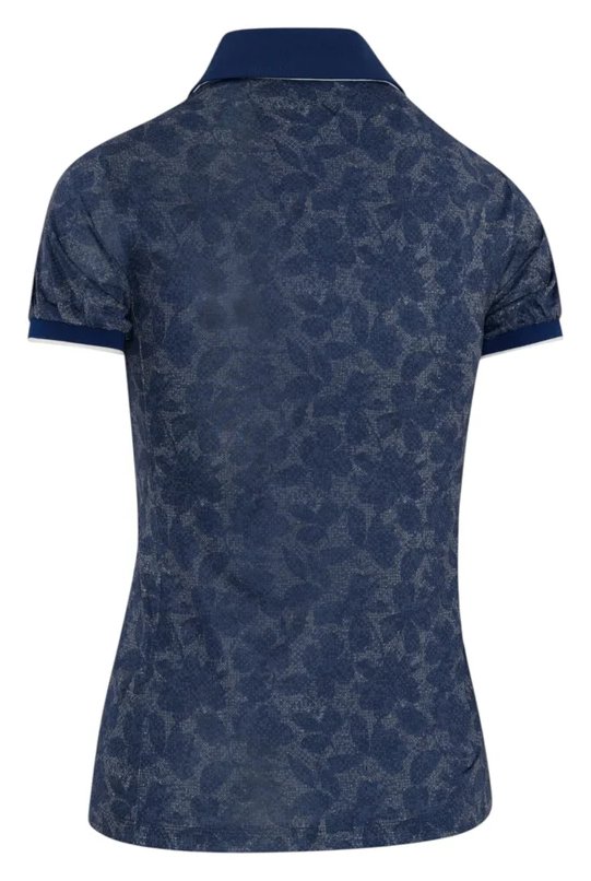 Callaway Rib Tim Printed Damen Polo, blue depths