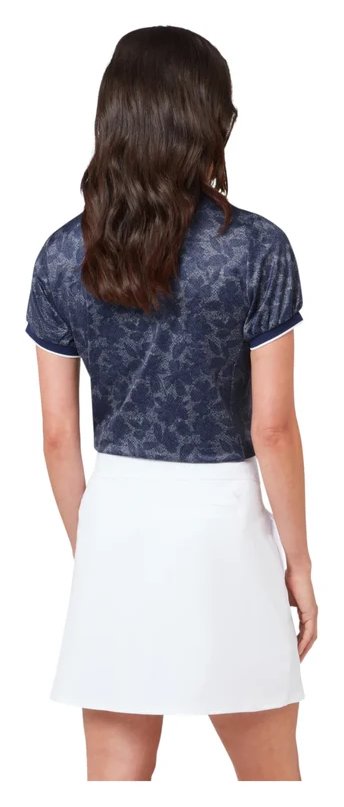 Callaway Rib Tim Printed Damen Polo, blue depths