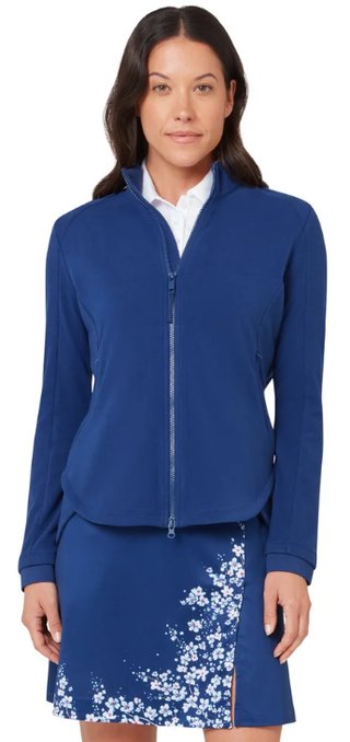 Callaway Lightweight Full Zip Damen Sweatshirt, blue depths