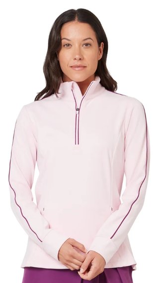 Callaway Midweight Textured Damen Sweatshirt, cherry lilac heather