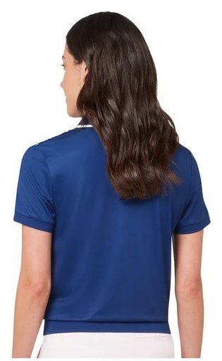 Callaway Floral Blossom Damen Polo, blue depths