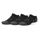 Under Armour Performance Tech No Show Herren Socken, 3pack, schwarz